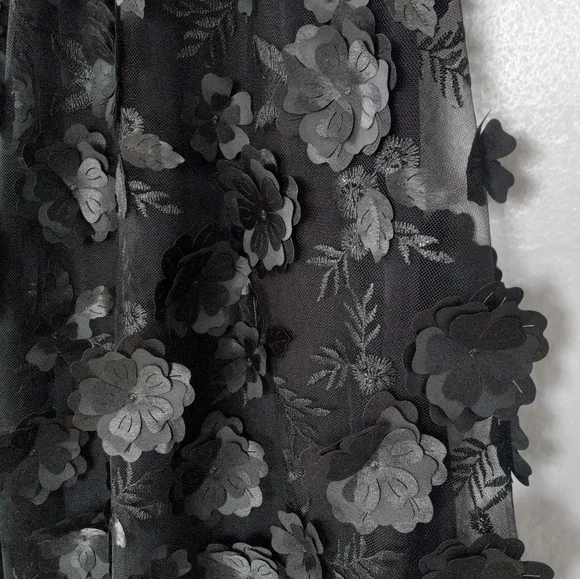 Anthropologie Black Floral Skirt - Picture 9 of 15